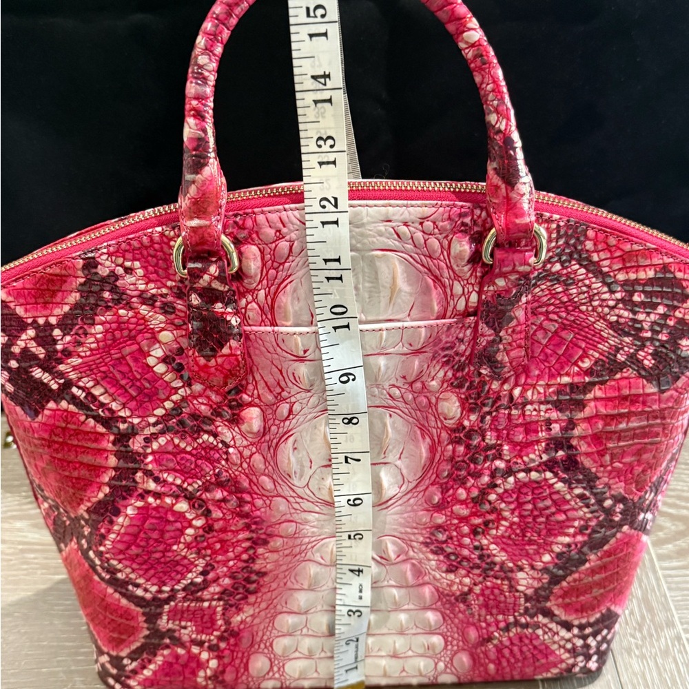 Brahmin bag Duxbury Satchel Crown of Hearts Ombre Melbourne New! - Picture 3 of 6